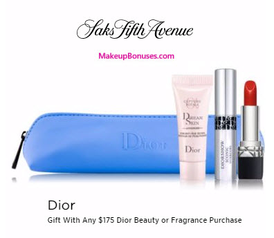 Receive a free 4-pc gift with your $175 Dior Beauty purchase