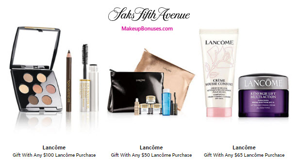 Receive a free 7-pc gift with your $50 Lancôme purchase