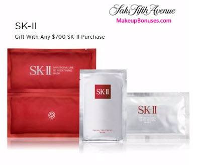 Receive a free 3-pc gift with your $700 SK-II purchase