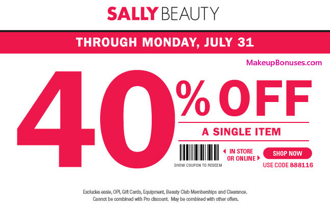 Sally Beauty Sale - MakeupBonuses.com