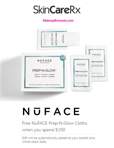 Receive a free 20-pc gift with your $150 NuFACE purchase
