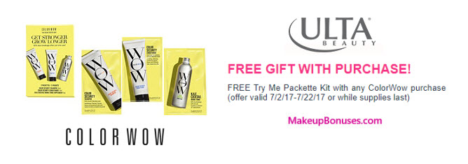 Receive a free 3-pc gift with your Color Wow purchase