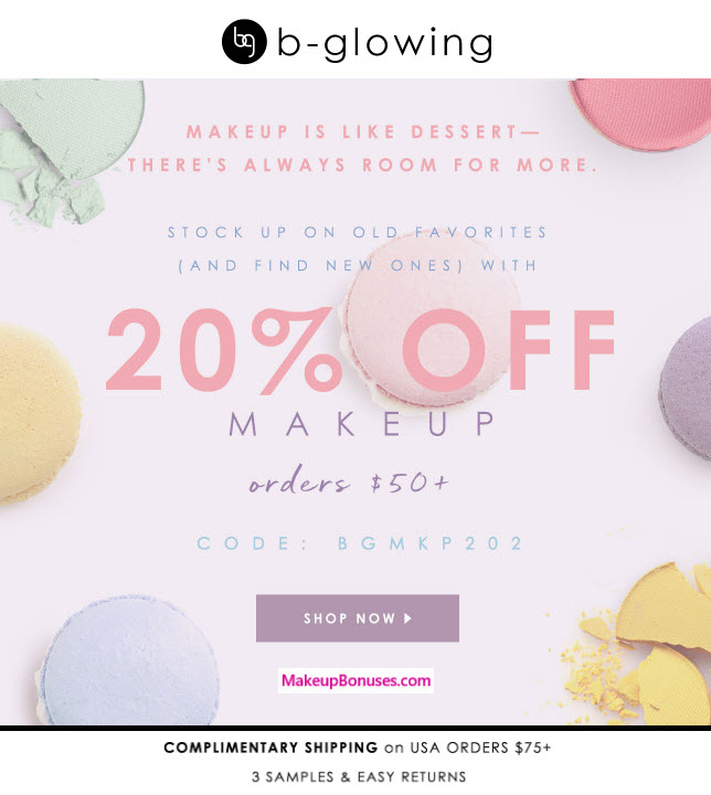 b-glowing Sale - MakeupBonuses.com