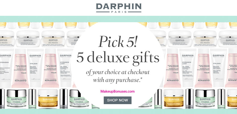 Receive your choice of 5-pc gift with your Darphin purchase