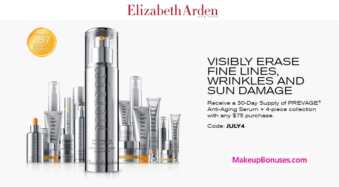 Receive a free 5-pc gift with your $75 Elizabeth Arden purchase