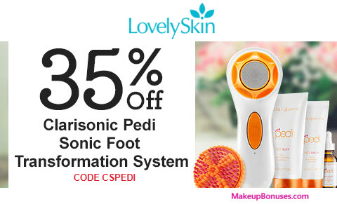 Clarisonic 35% Off Pedi System - MakeupBonuses.com