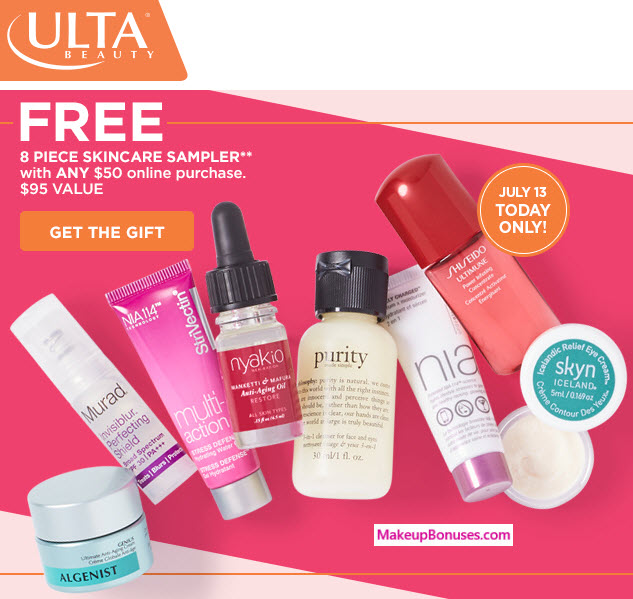 Receive a free 8-pc gift with your $50 Multi-Brand purchase