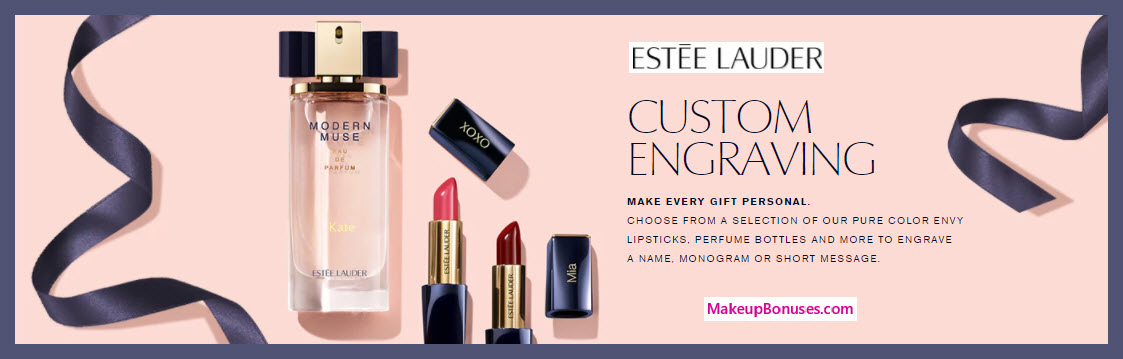 Estee Lauder Custom Engraving - MakeupBonuses.com