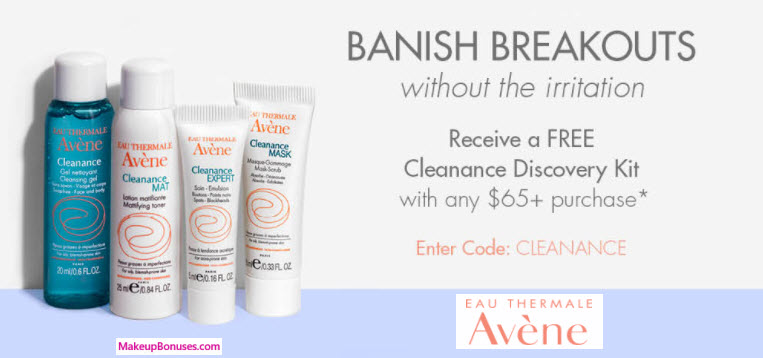 Receive a free 4-pc gift with your $65 Avène purchase