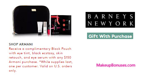 Receive a free 5-pc gift with your $150 Giorgio Armani purchase