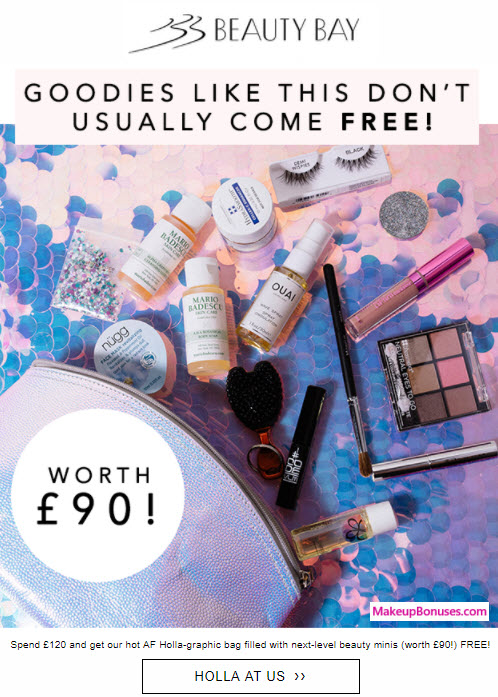 Receive a free 18-pc gift with your ~$157 (120 GBP) purchase