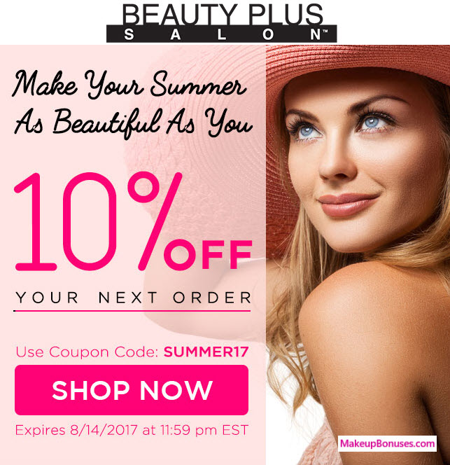 Beauty Plus Salon Sale - MakeupBonuses.com