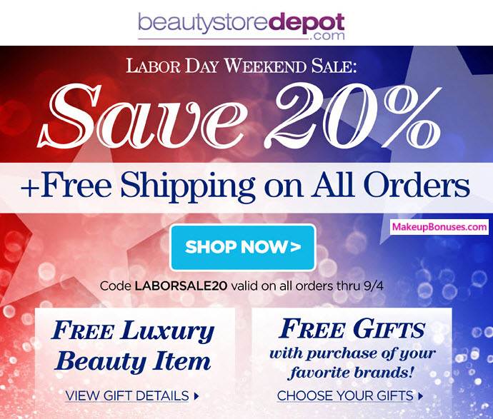 BeautyStoreDepot.com Sale - MakeupBonuses.com