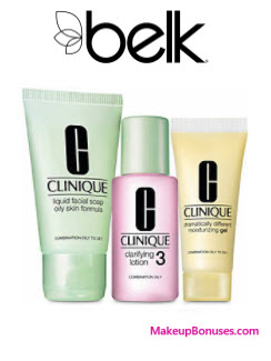 Receive your choice of 3-pc gift with your $40 Clinique purchase