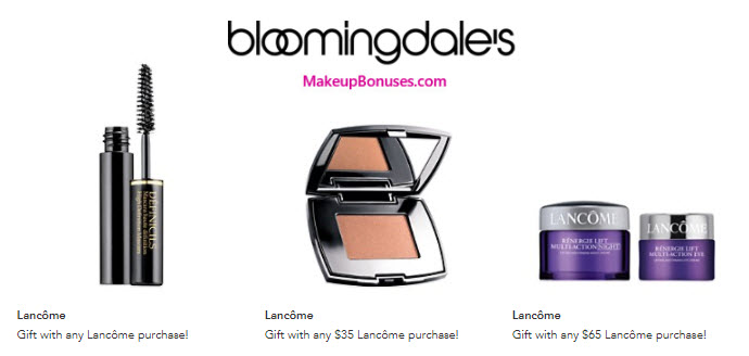 Receive a free 4-pc gift with your $65 Lancôme purchase