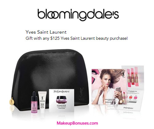 Receive a free 5-pc gift with your $125 Yves Saint Laurent purchase