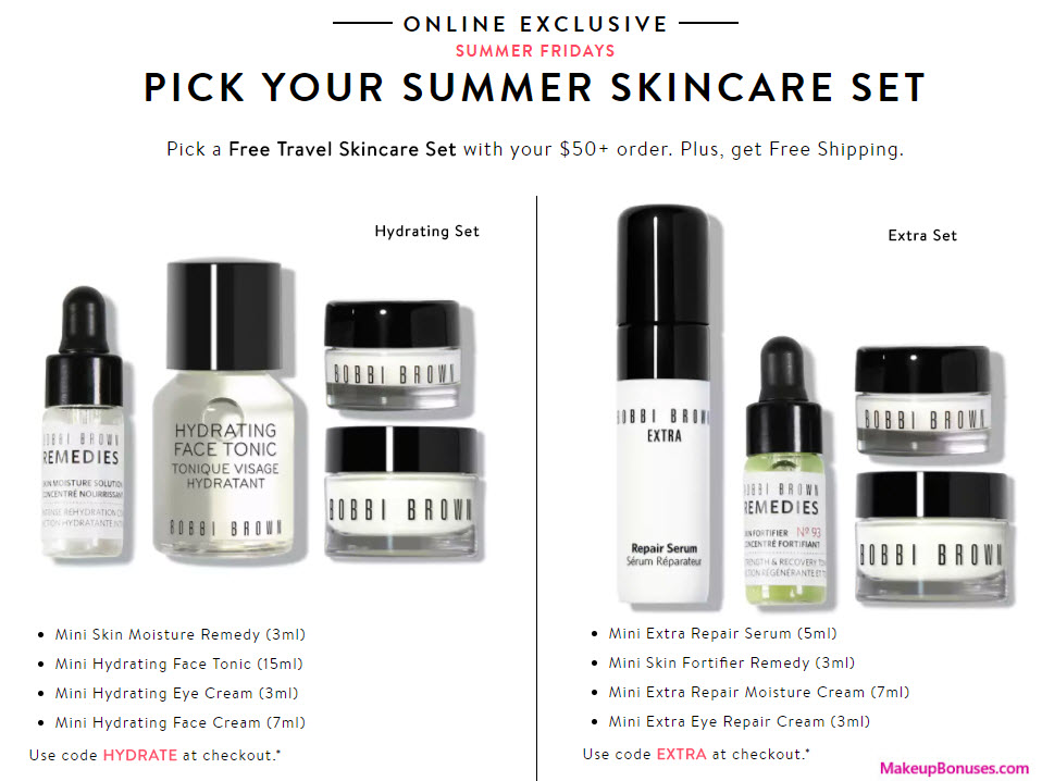 Receive a free 4-pc gift with your $50 Bobbi Brown purchase
