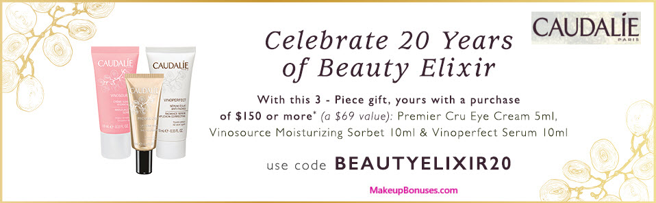 Receive a free 3-pc gift with your $150 Caudalie purchase