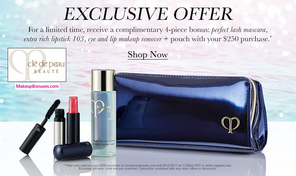 Receive a free 4-pc gift with your $250 Clé de Peau Beauté purchase