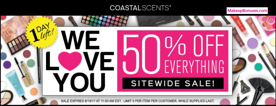 Coastal Scents Sale - MakeupBonuses.com