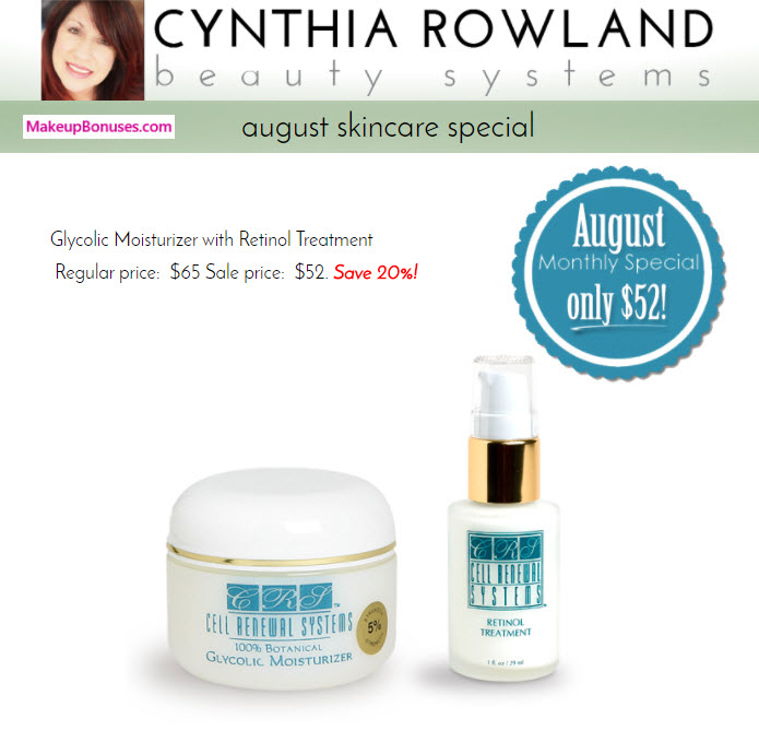 Cynthia Rowland Sale - MakeupBonuses.com
