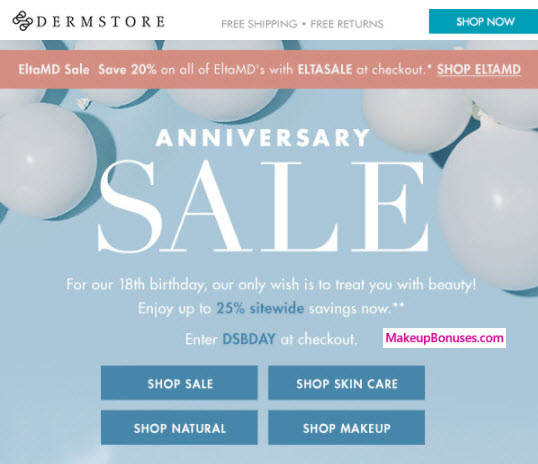 Dermstore Sale - MakeupBonuses.com