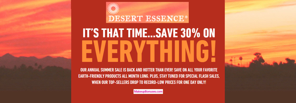 Desert Essence Sale - MakeupBonuses.com