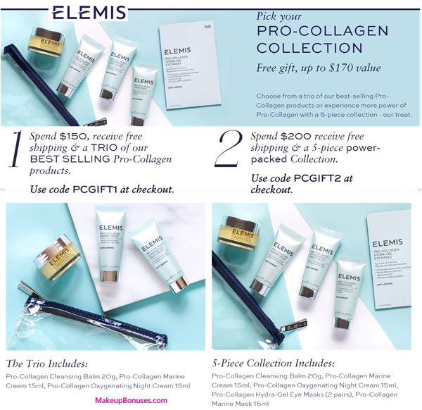 Receive a free 4-pc gift with your $150 Elemis purchase
