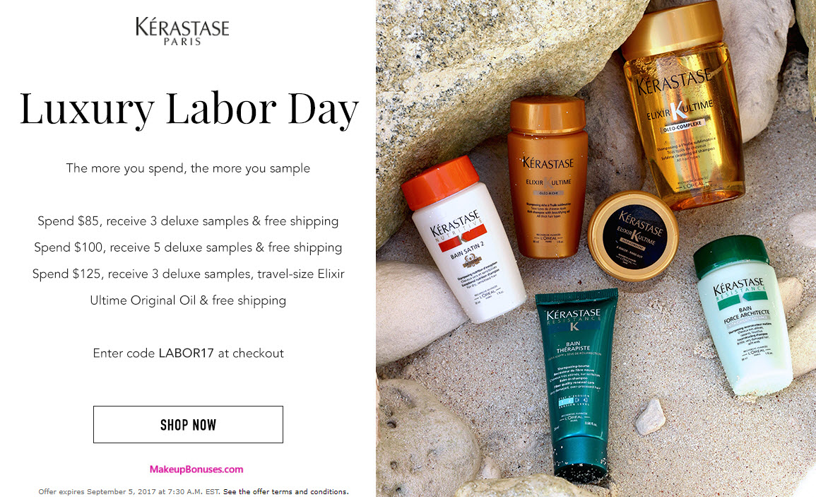 Receive a free 3-pc gift with your $85 Kérastase purchase