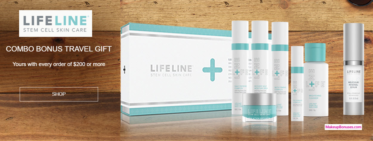 Receive a free 7-pc gift with your $200 Lifeline Skincare purchase