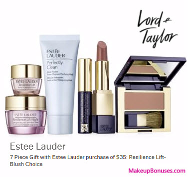Receive a free 7-pc gift with your $35 Estée Lauder purchase
