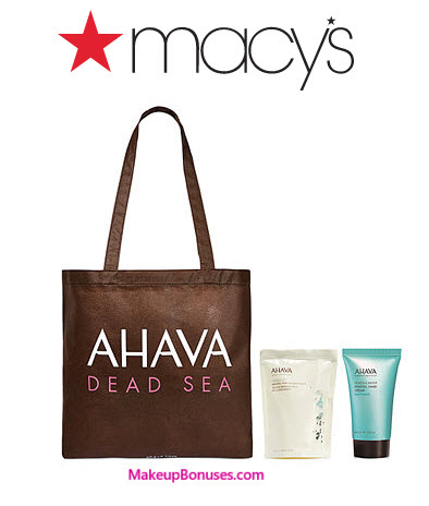 Receive a free 3-pc gift with your $45 AHAVA purchase