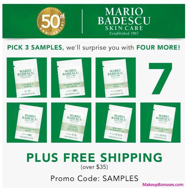 Receive your choice of 7-pc gift with your $35 Mario Badescu purchase