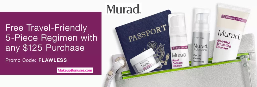 Receive a free 5-pc gift with your $125 Murad purchase