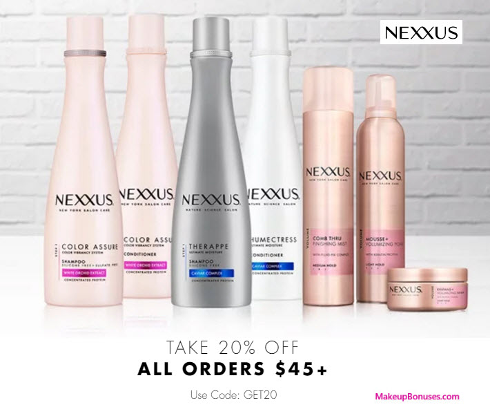 Nexxus Sale - MakeupBonuses.com