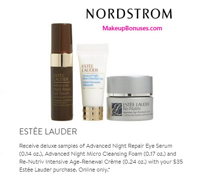 Receive a free 3-pc gift with your $35 Estée Lauder purchase