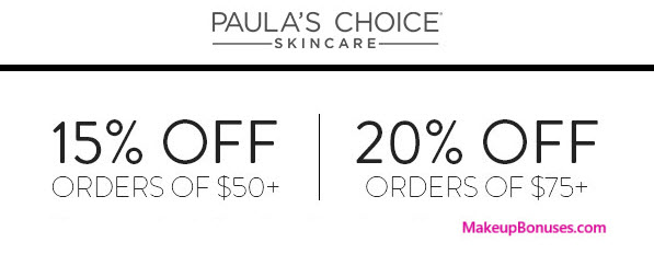 Paula's Choice Sale - MakeupBonuses.com