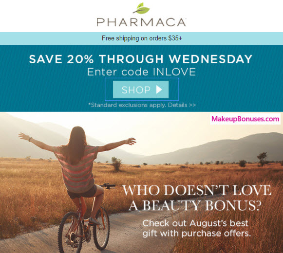 Pharmaca Sale - MakeupBonuses.com