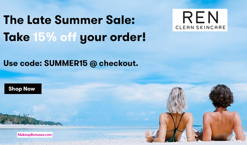 REN Skincare Sale - MakeupBonuses.com