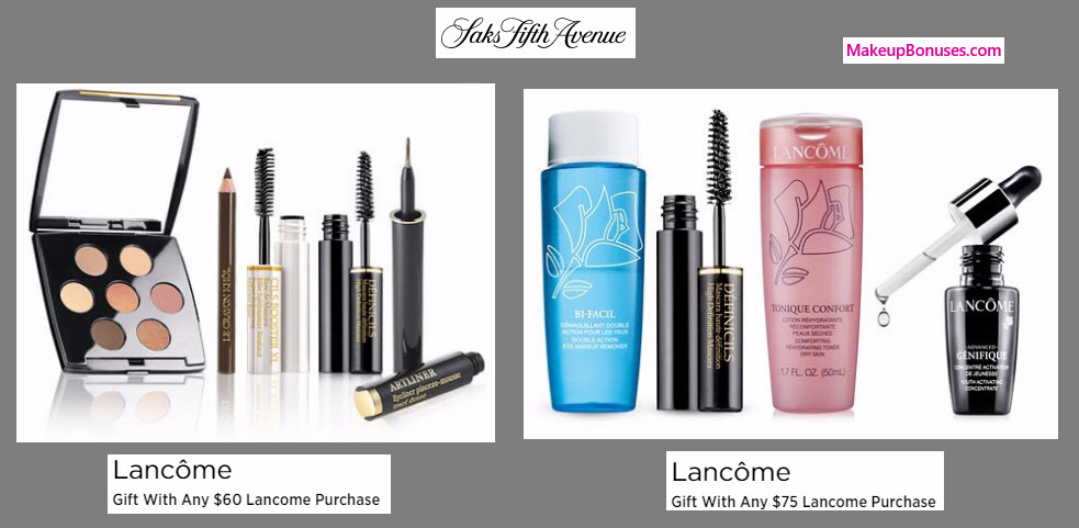 Receive a free 3-pc gift with your $60 Lancôme purchase