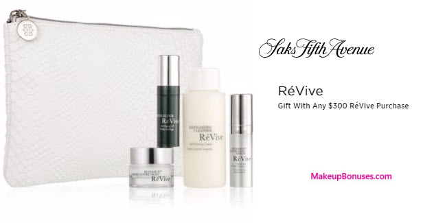 Receive a free 5-pc gift with your $300 RéVive purchase
