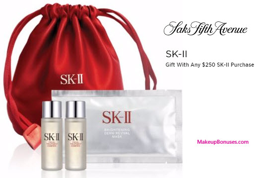 Receive a free 3-pc gift with your $250 SK-II purchase