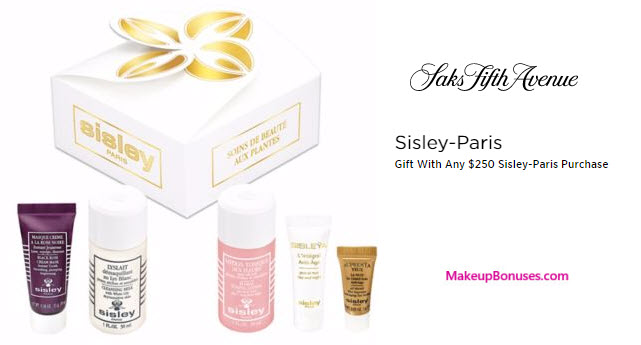 Receive a free 5-pc gift with your $250 Sisley Paris purchase