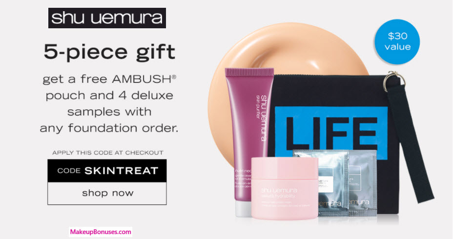 Receive a free 5-pc gift with your Any Foundation purchase