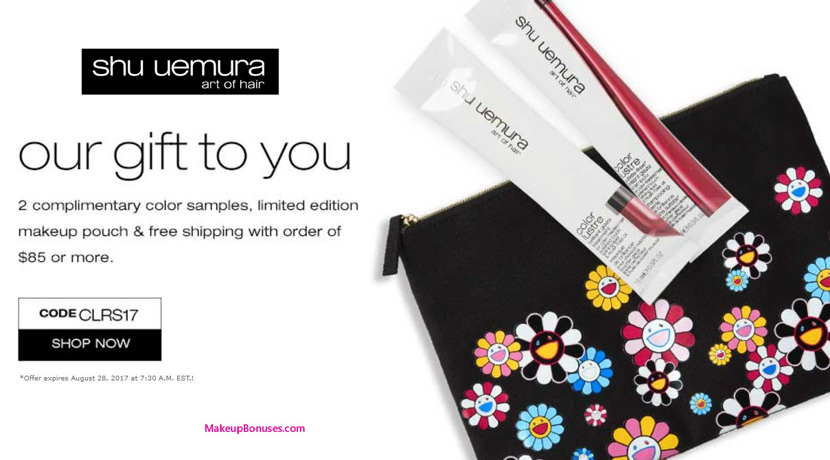 Receive a free 3-pc gift with your $85 Shu Uemura Art of Hair purchase