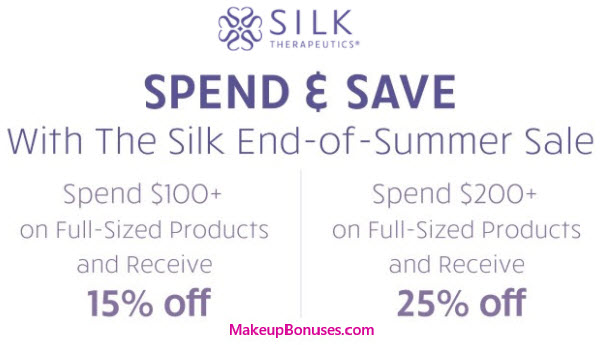 Silk Therapeutics Sale - MakeupBonuses.com