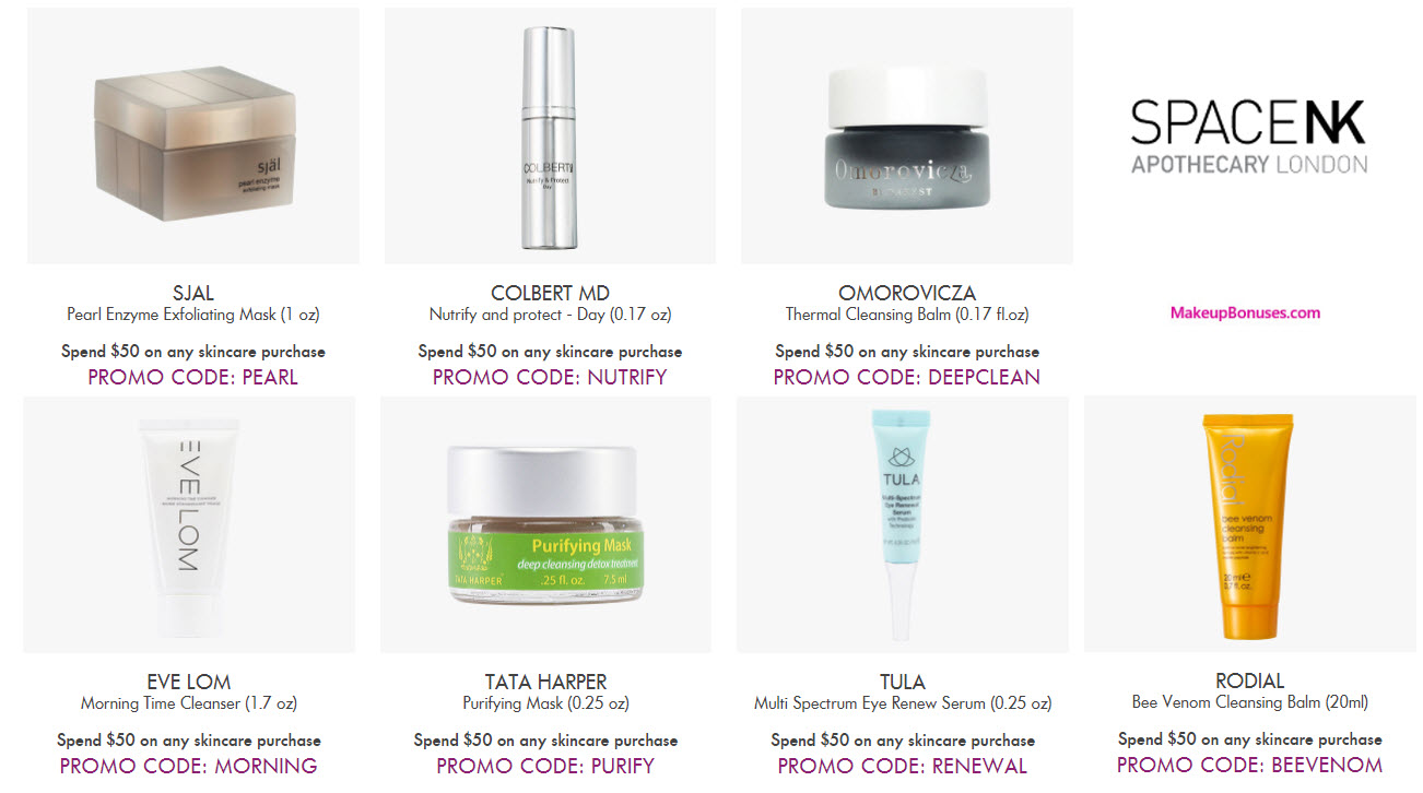 Receive a free 7-pc gift with your $50 Skincare purchase