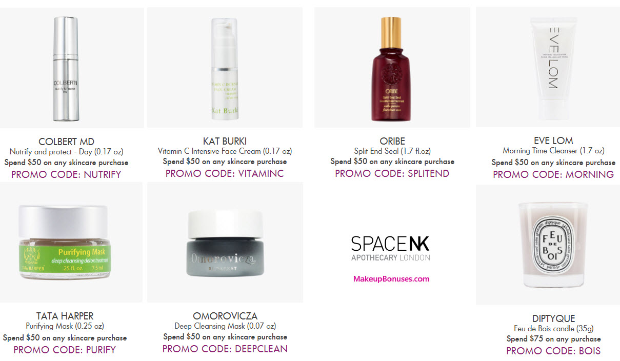 Receive a free 6-pc gift with your $50 on Skincare purchase