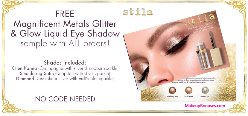 Receive a free 3-pc gift with your all Stila purchase