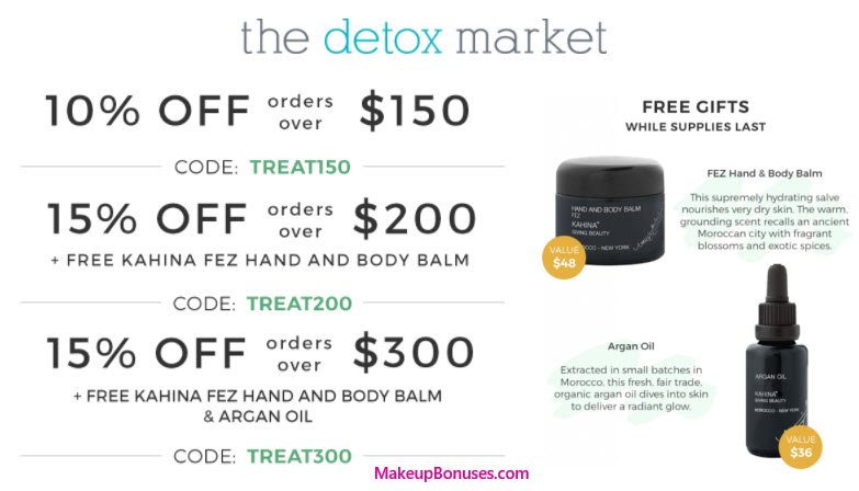 The Detox Market Sale - MakeupBonuses.com